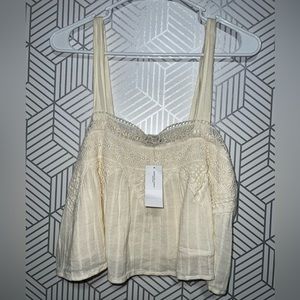 COPY - Crop top white lace .